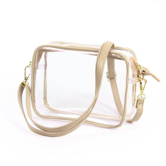 BRIDGET CLEAR PURSE- GOLD