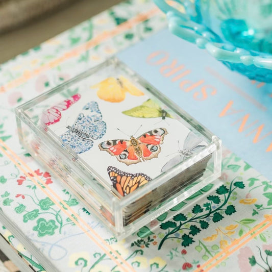 Butterfly Playing Cards with Acrylic Box