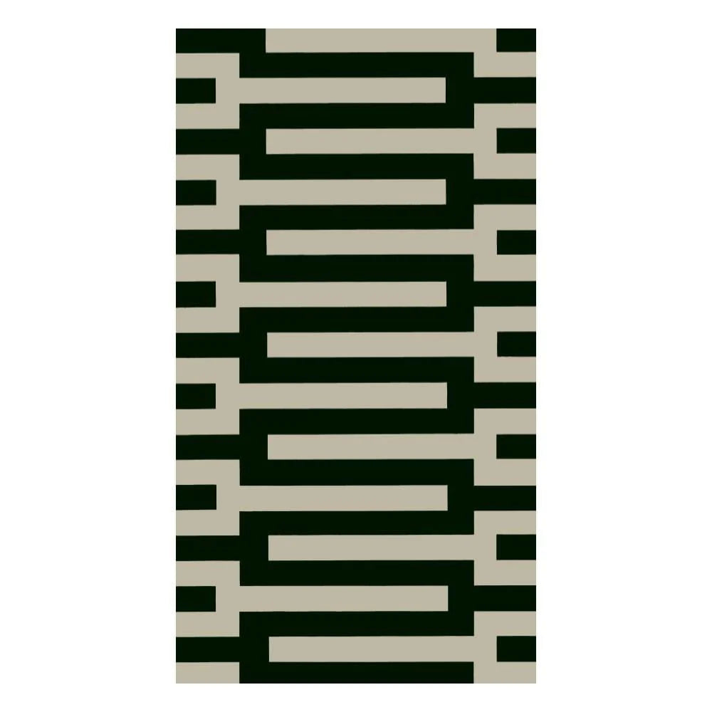 Zipper Paper Guest Towel Napkins in Black - 15 Per Package