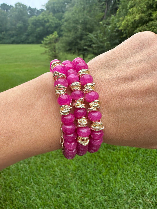 Lincoln Bracelet-Rasberry