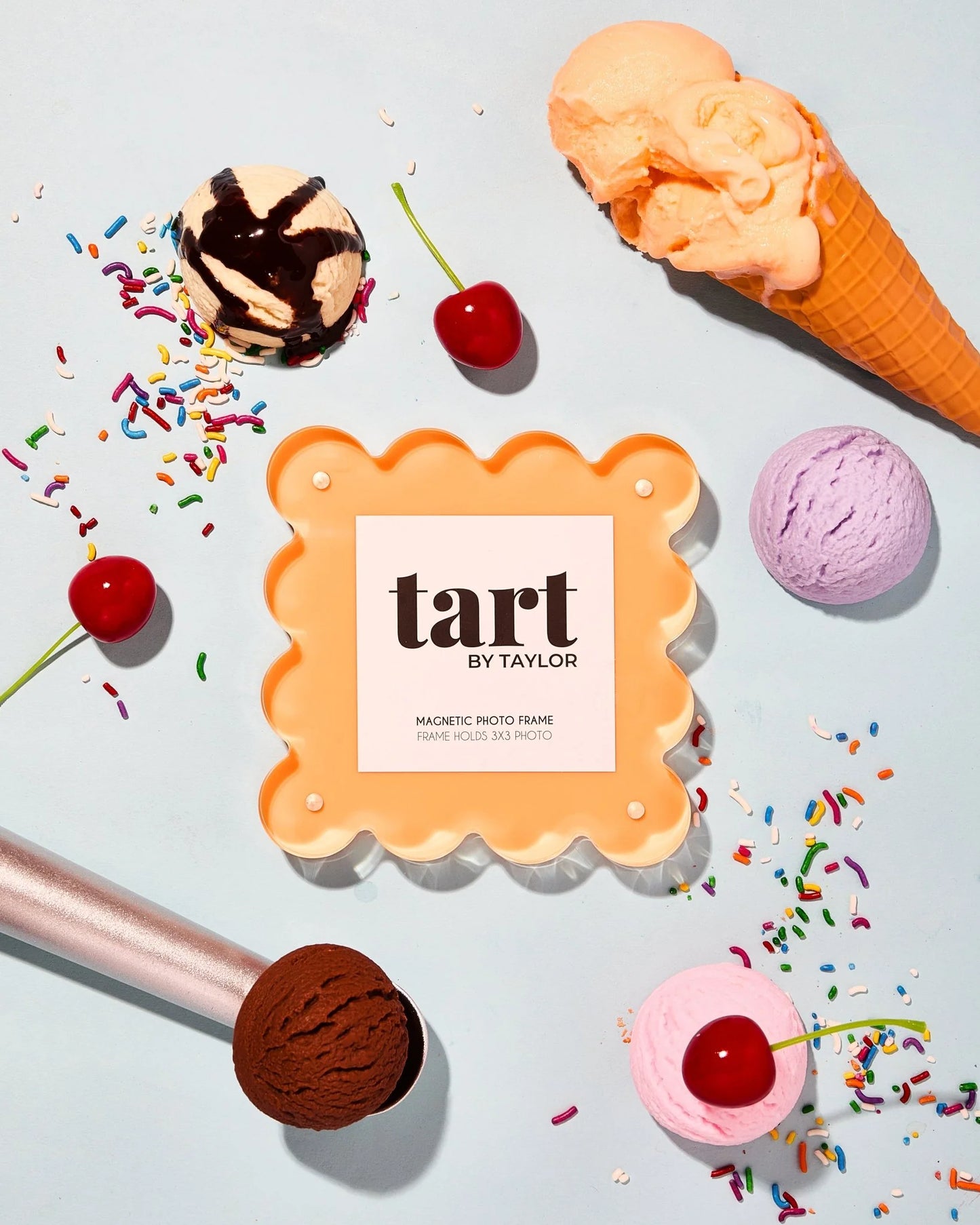 Orange Sherbet Mini Acrylic Picture Frame