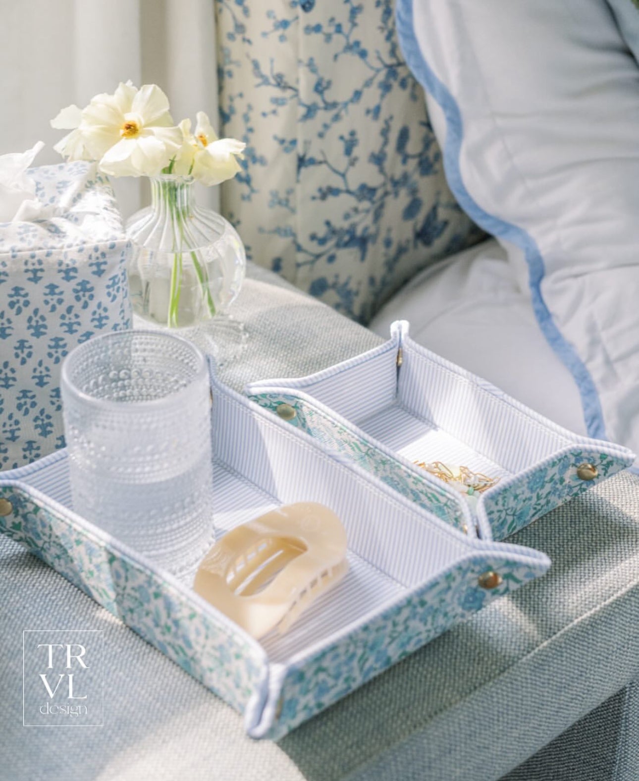 LUXE TRAY SET - HAMPTONS FLORAL