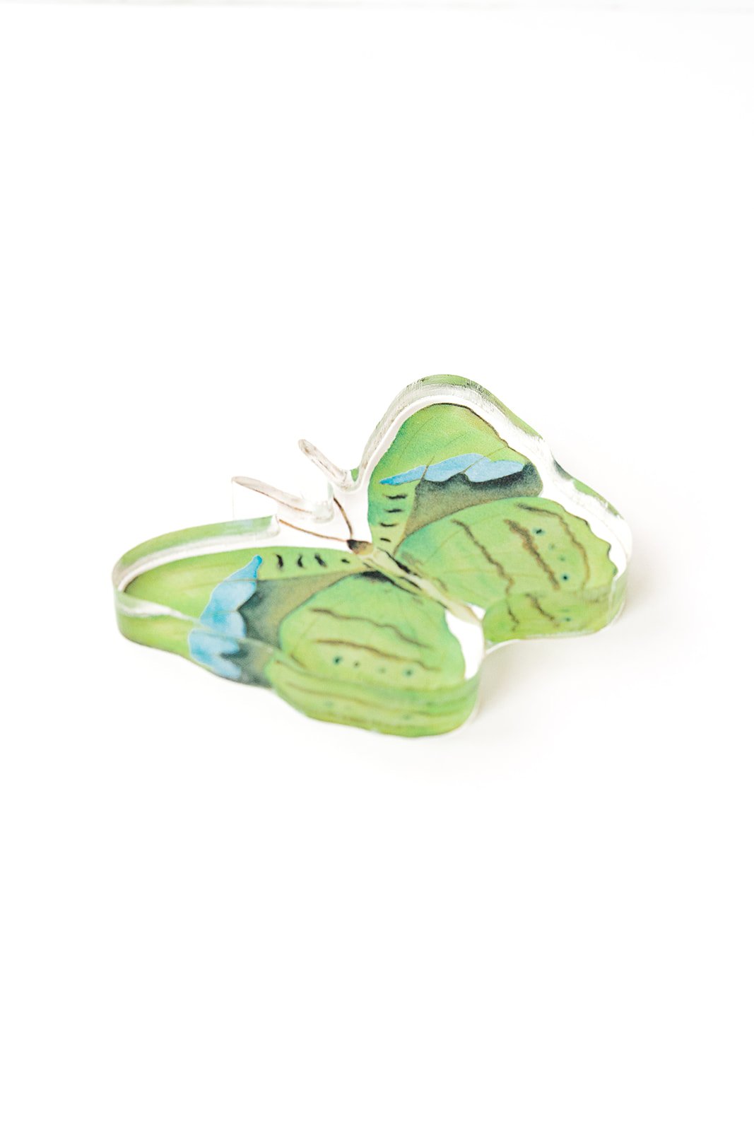 Green Butterfly Acrylic Art Block Small
