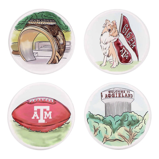 Texas A&M  Coaster Set/4