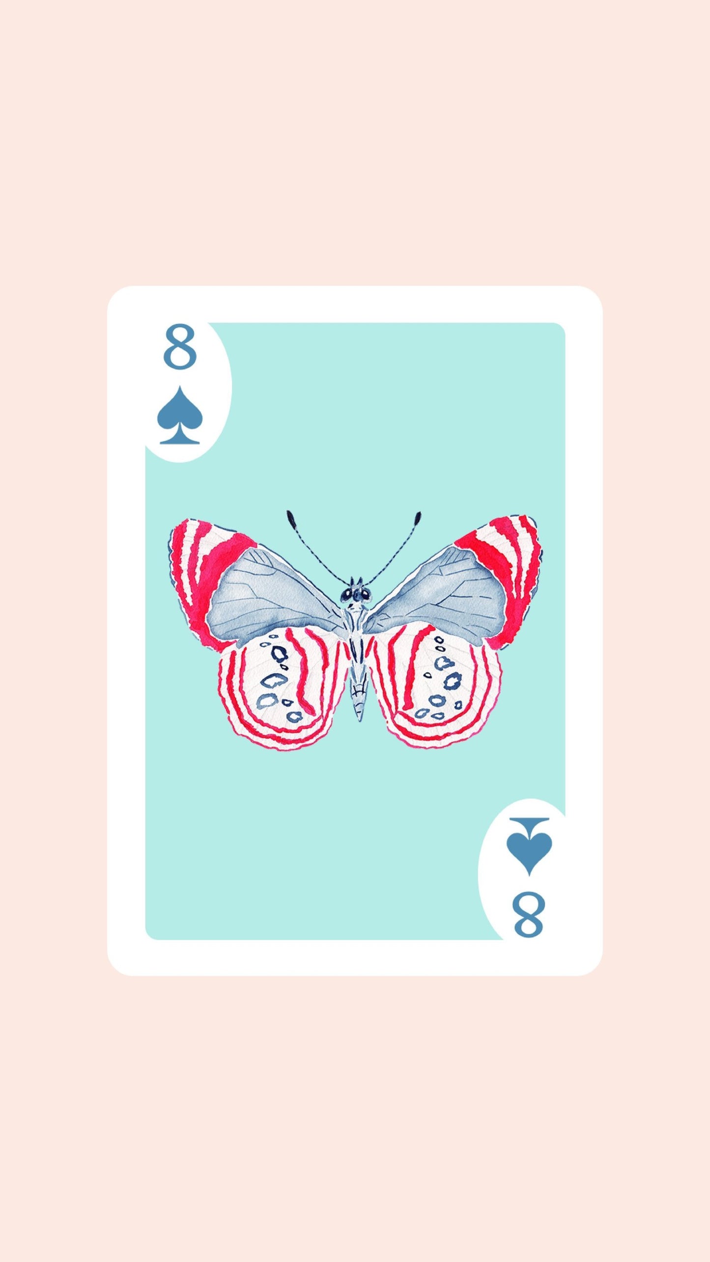 Butterfly Playing Cards with Acrylic Box