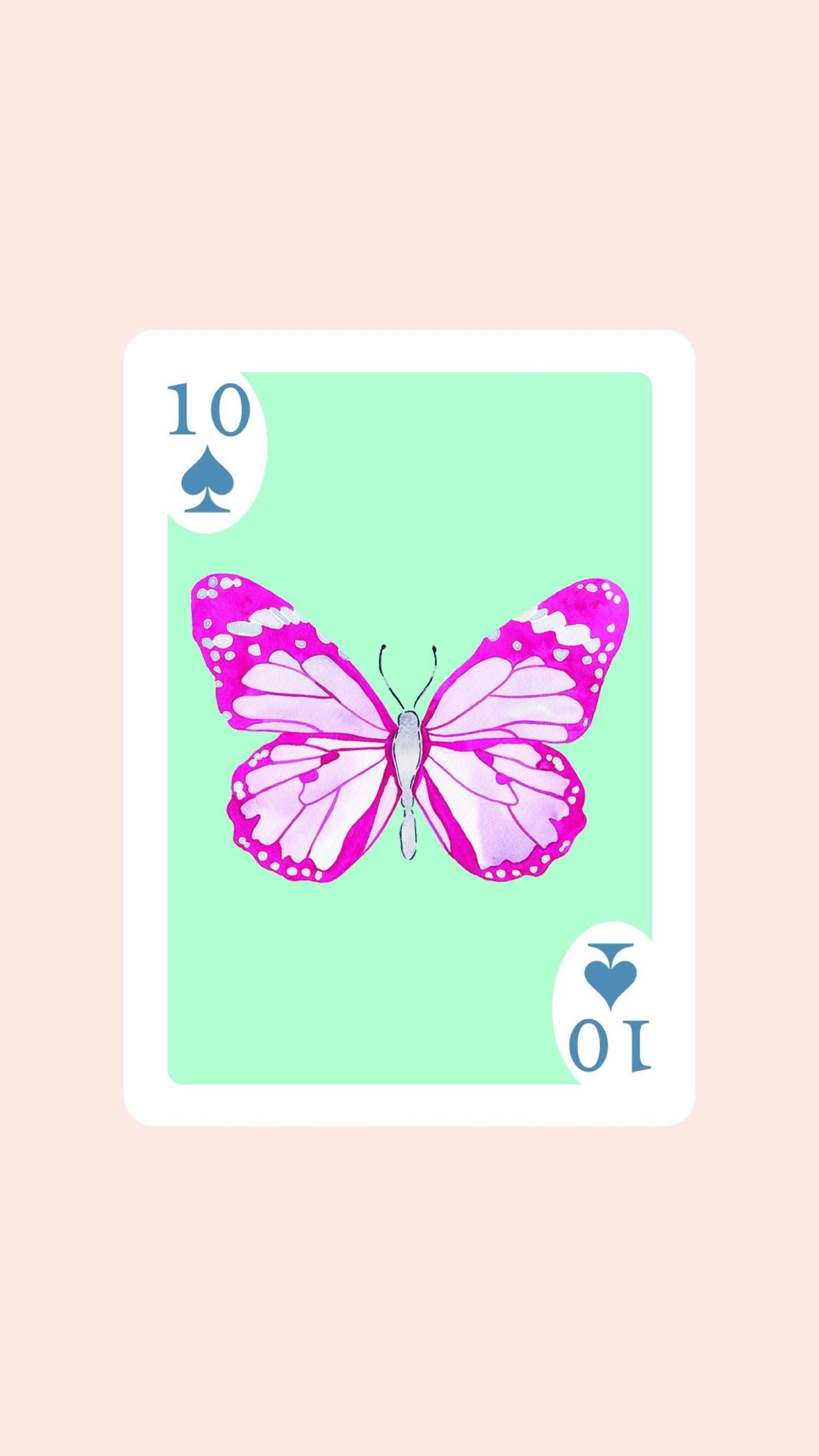 Butterfly Playing Cards with Acrylic Box