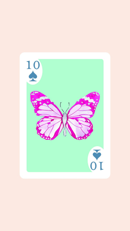 Butterfly Playing Cards with Acrylic Box