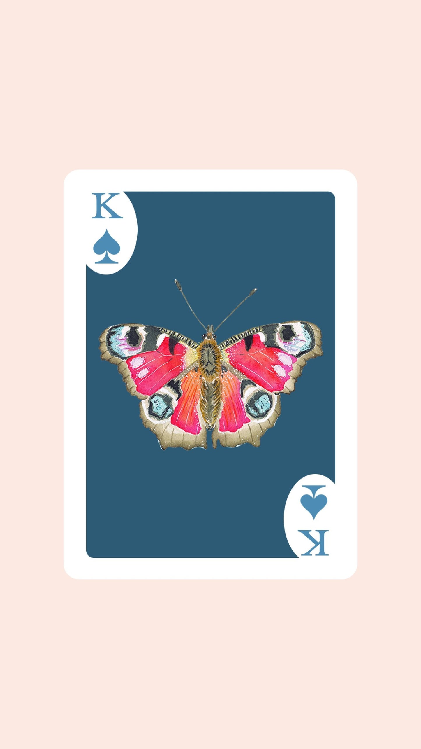 Butterfly Playing Cards with Acrylic Box