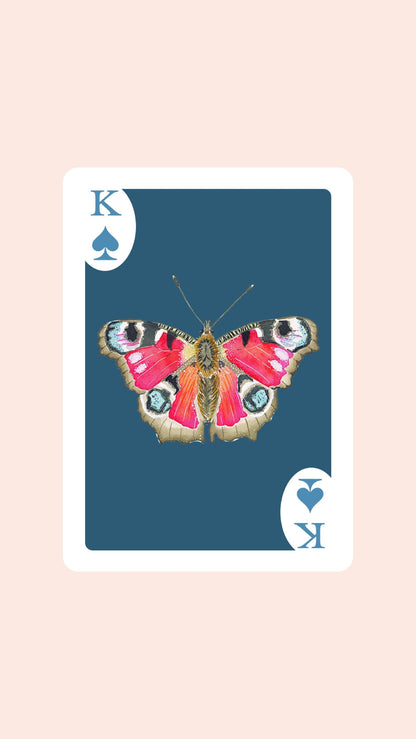 Butterfly Playing Cards with Acrylic Box