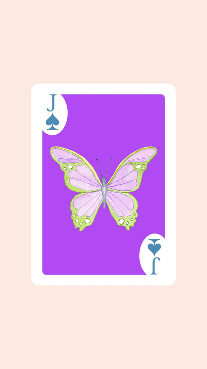 Butterfly Playing Cards with Acrylic Box