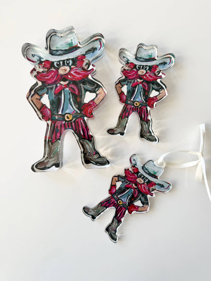 "Raid & Rally" acrylic