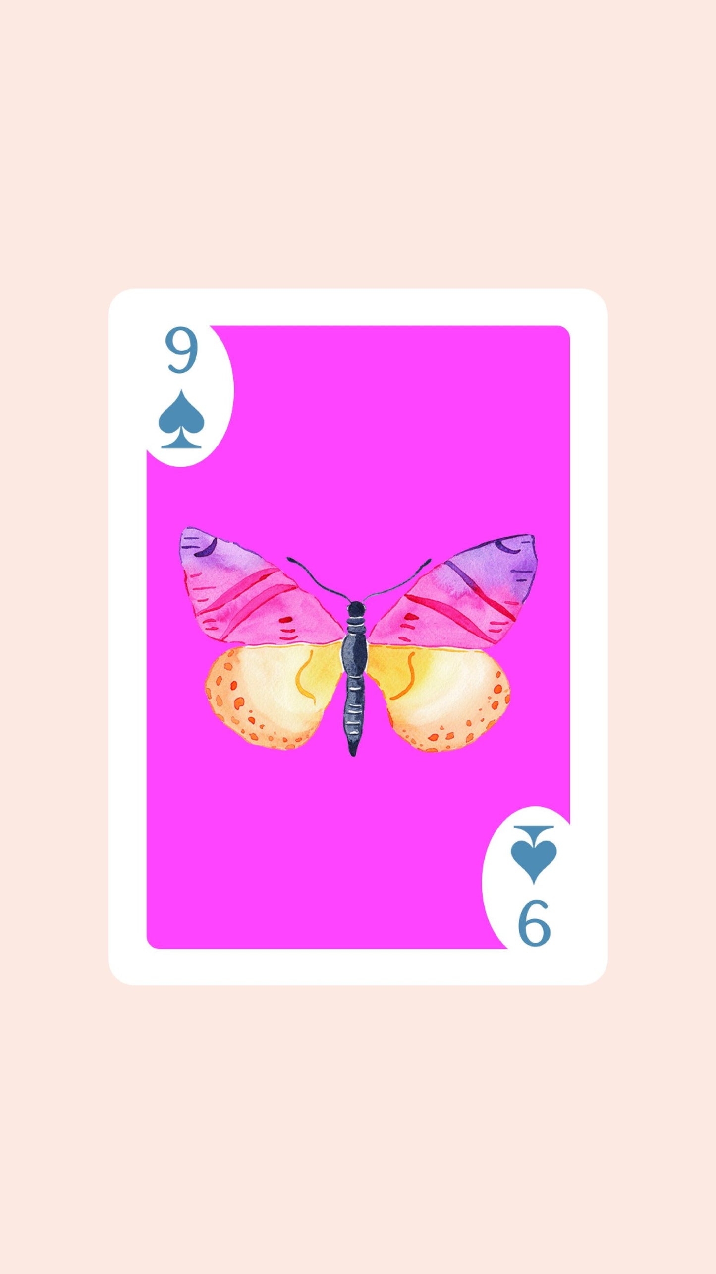 Butterfly Playing Cards with Acrylic Box