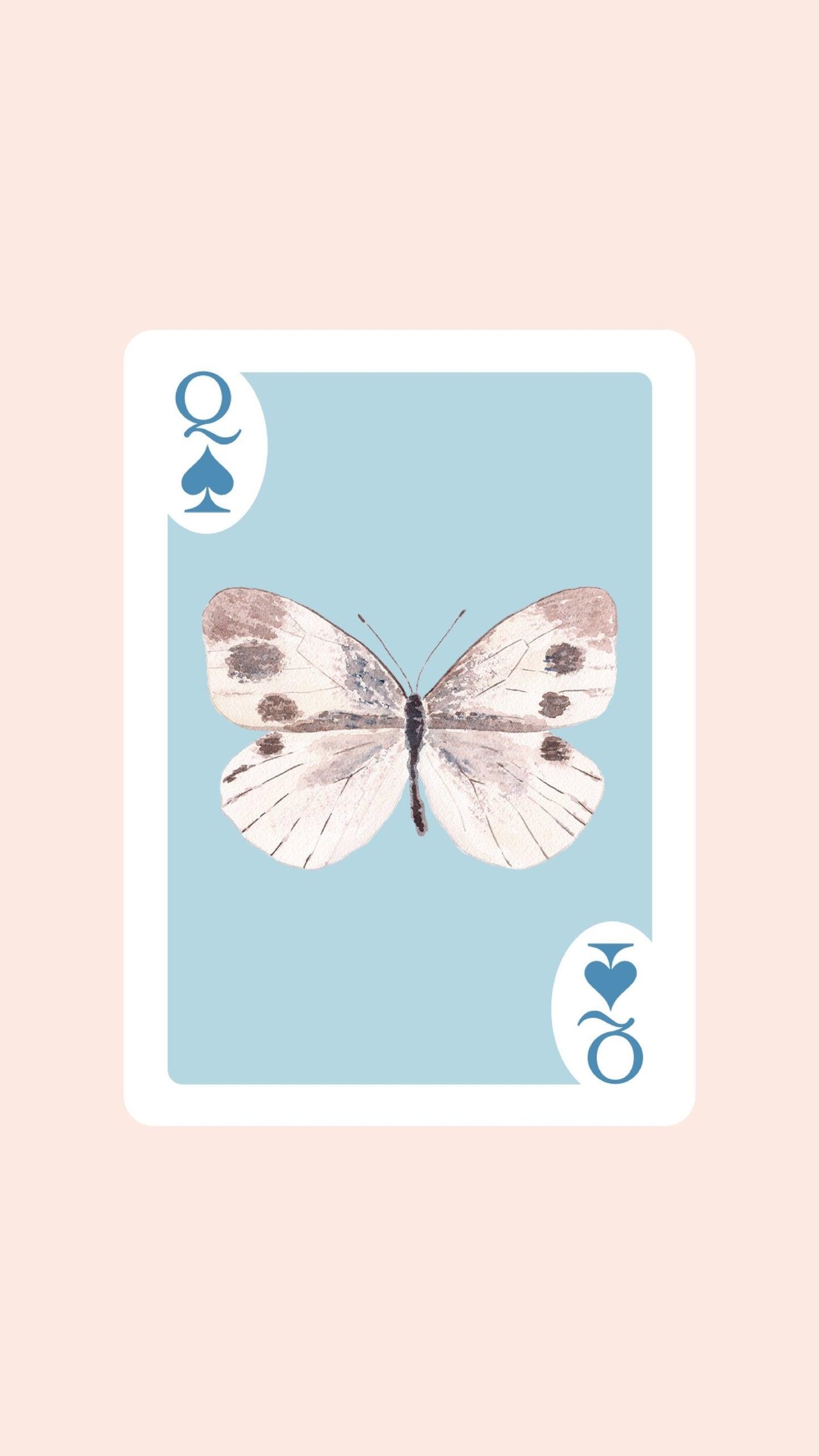 Butterfly Playing Cards with Acrylic Box