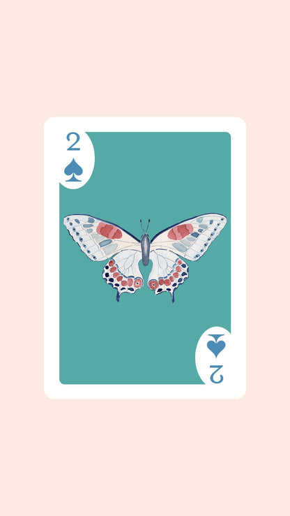 Butterfly Playing Cards with Acrylic Box