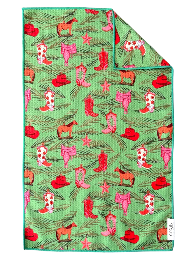 Country Christmas: Double-Sided Hand Towel