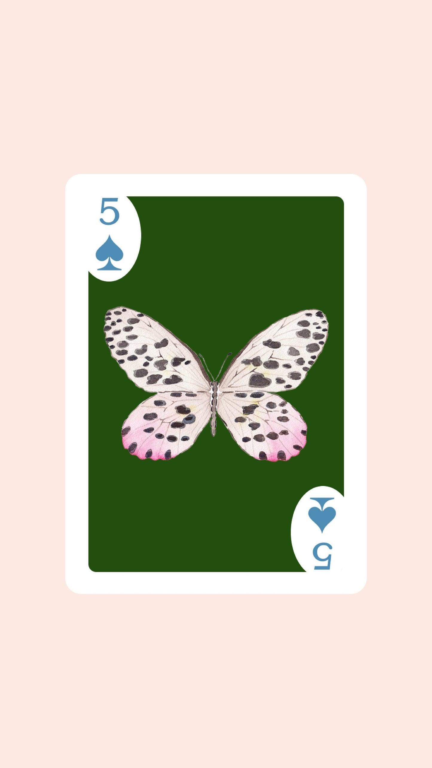 Butterfly Playing Cards with Acrylic Box