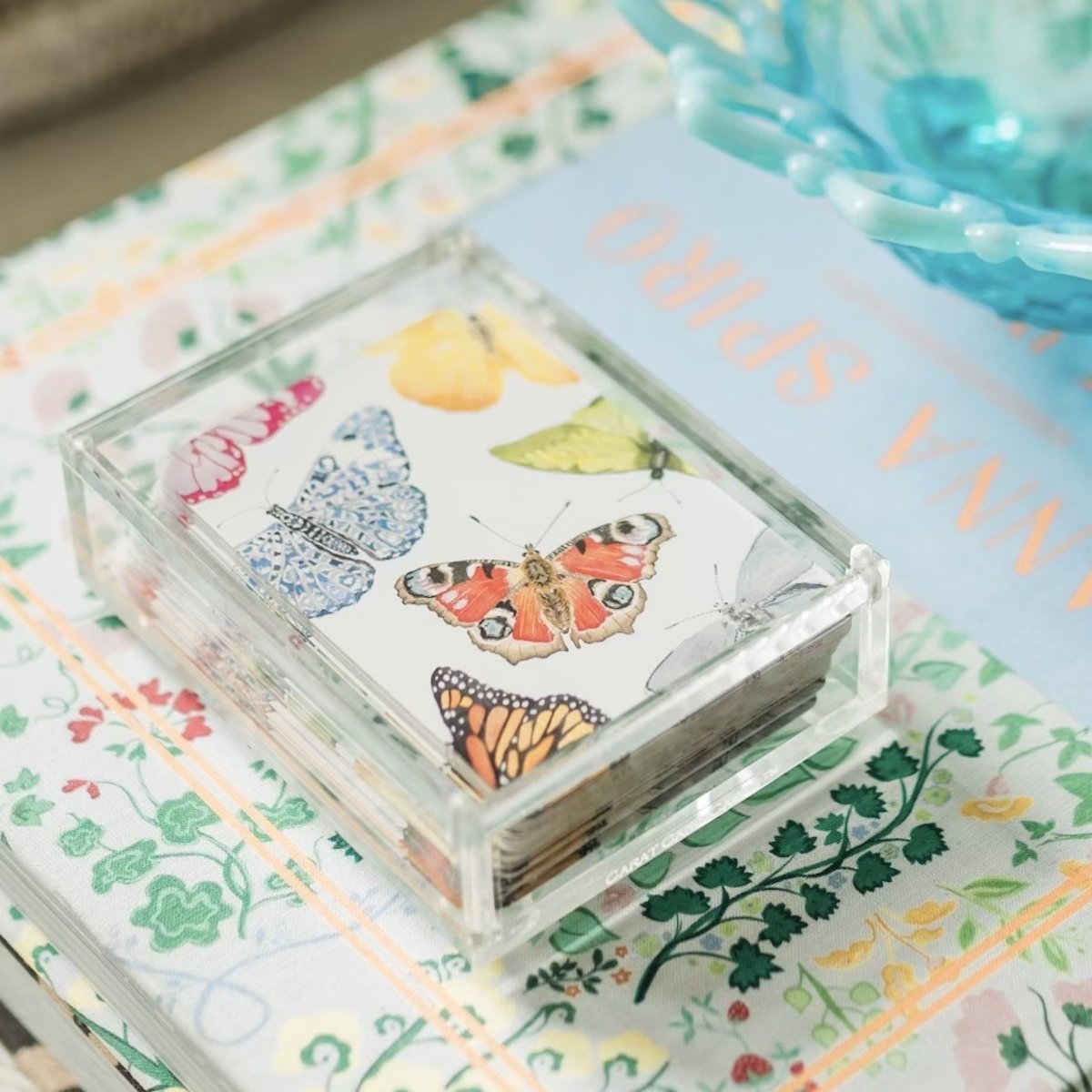 Butterfly Playing Cards with Acrylic Box