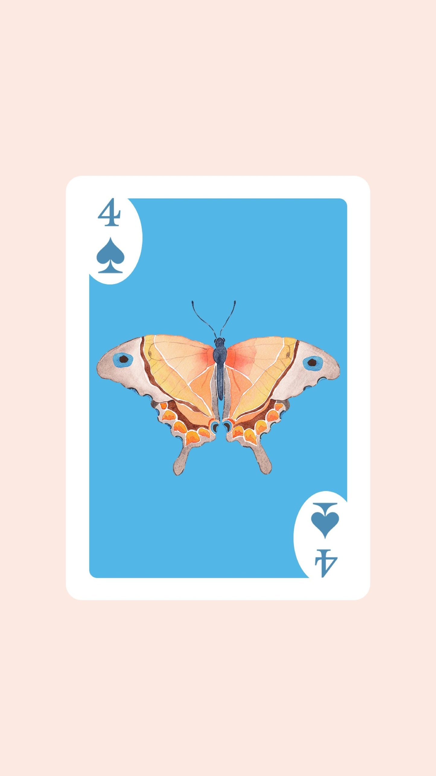 Butterfly Playing Cards with Acrylic Box