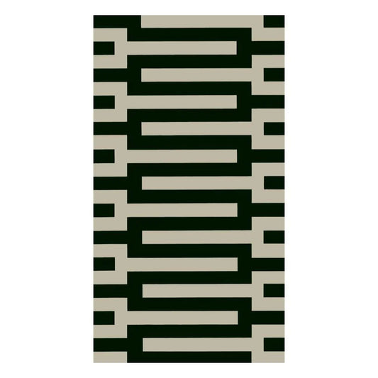 Zipper Paper Guest Towel Napkins in Black - 15 Per Package