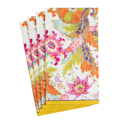 Tobacco Leaf Paper Guest Towel Napkins in Ivory - 15 Per Package