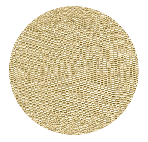 Platinum Lizard Coaster Round 8-In Felt