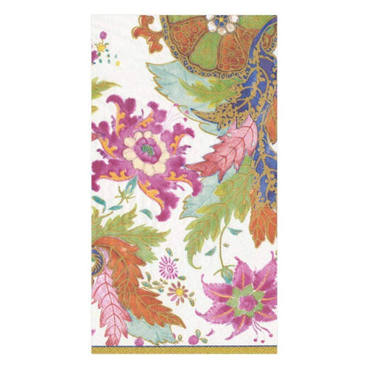 Tobacco Leaf Paper Guest Towel Napkins in Ivory - 15 Per Package