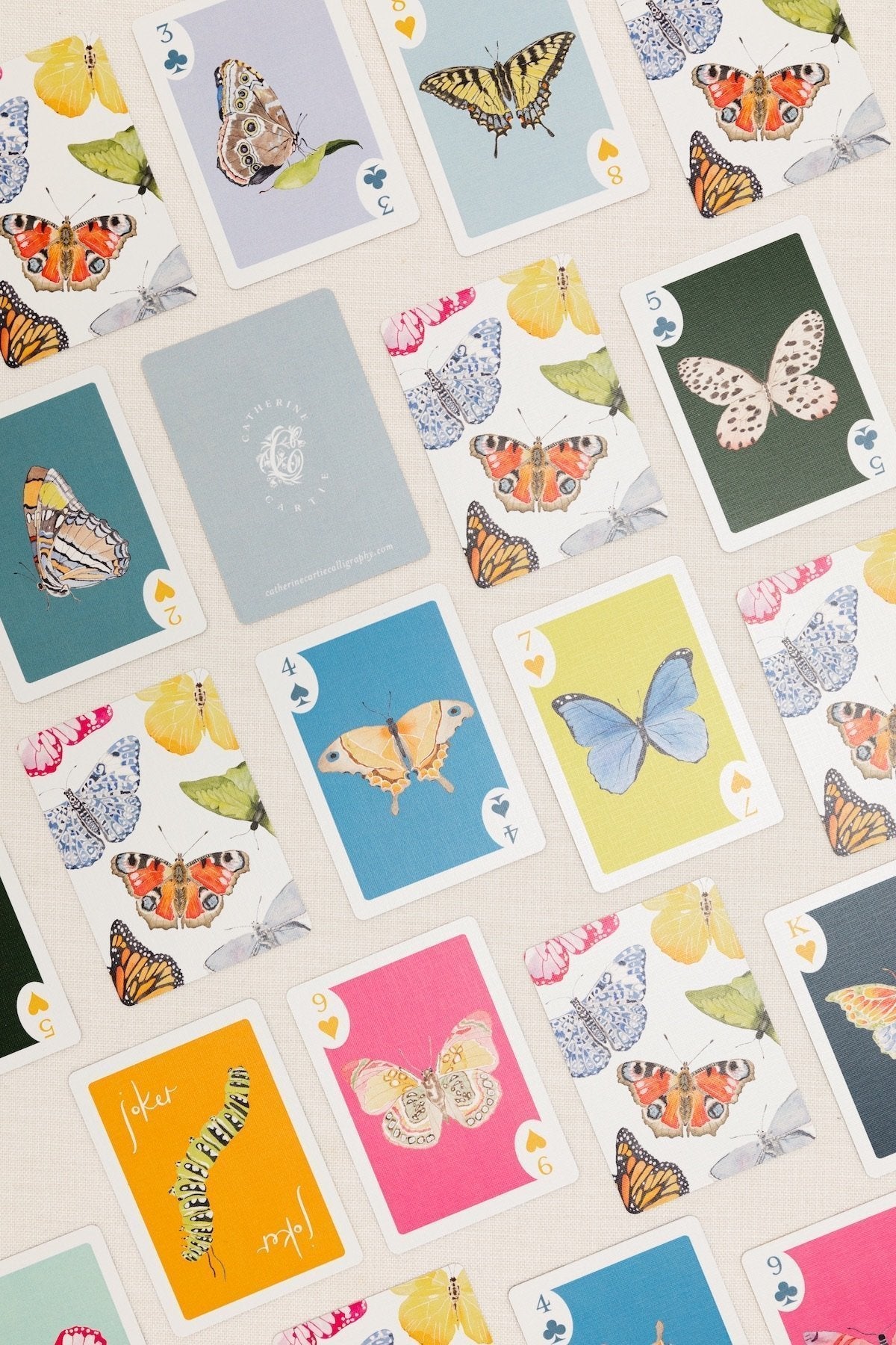 Butterfly Playing Cards with Acrylic Box