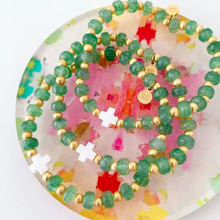Green Cross Bracelet