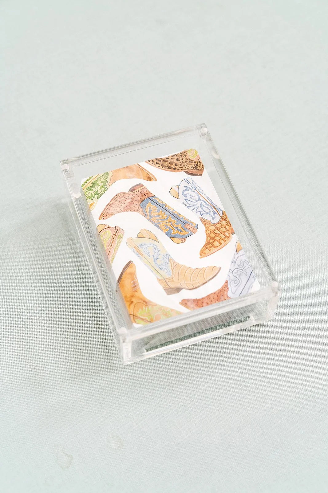 Boot Playing Cards with Acrylic Box