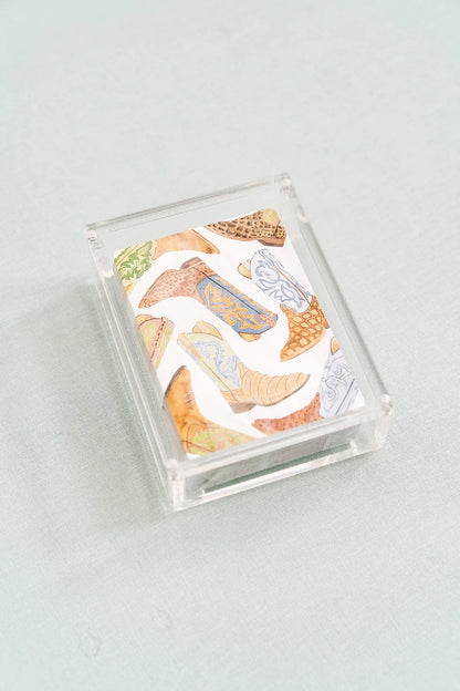 Boot Playing Cards with Acrylic Box