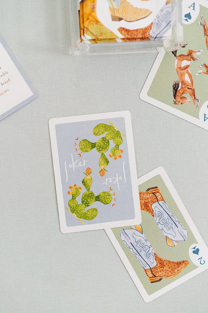 Boot Playing Cards with Acrylic Box