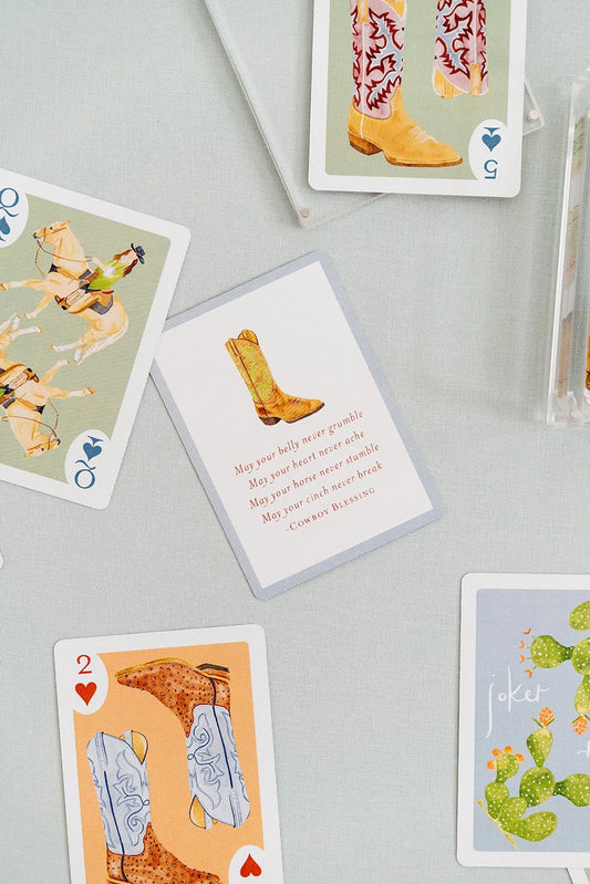Boot Playing Cards with Acrylic Box