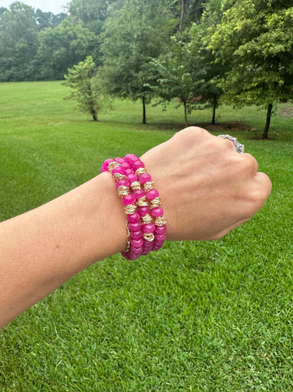 Lincoln Bracelet-Rasberry