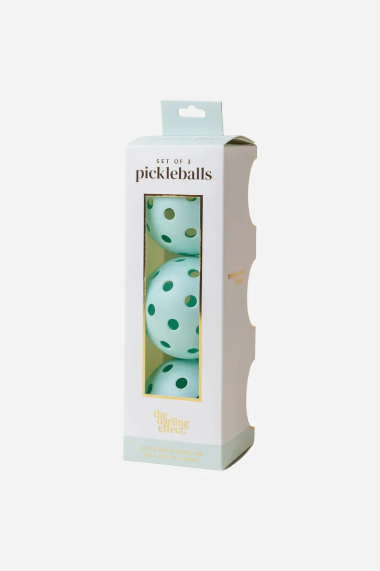 Blue Pickleball Balls - Set of 3 Balls