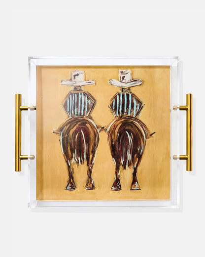 Beer For My Horses Large Tray