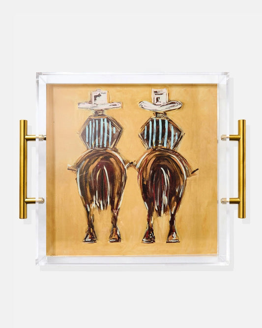 Beer For My Horses Large Tray