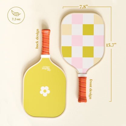 Green Checkers Pickleball Paddles (2 Paddles)